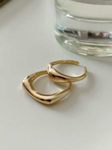 925 Sterling Silver Irregular Minimalist Band Ring