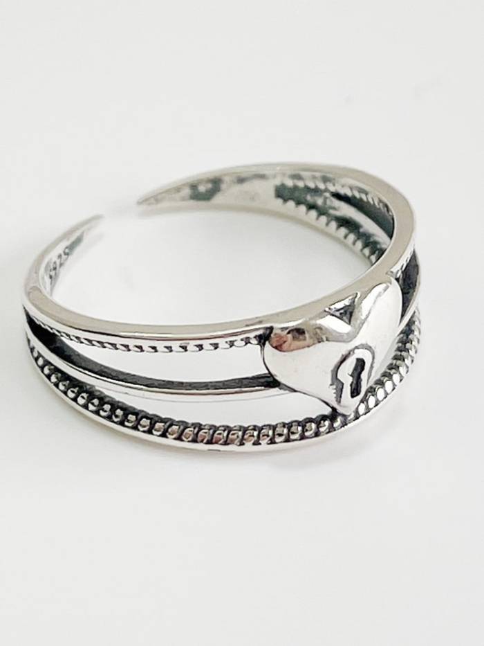 925 Sterling Silver Irregular Vintage Band Ring
