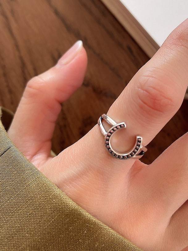 925 Sterling Silver Carnelian Irregular Vintage Band Ring