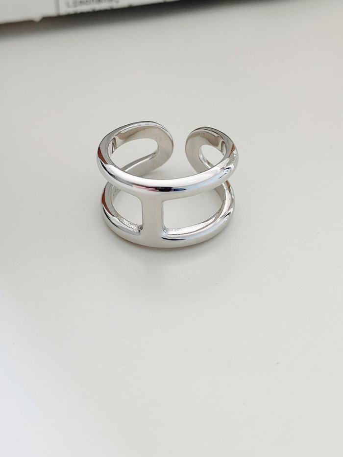 925 Sterling Silver Irregular Vintage Band Ring