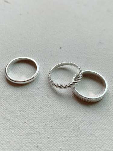 925 Sterling Silver Smooth Free Size Ring