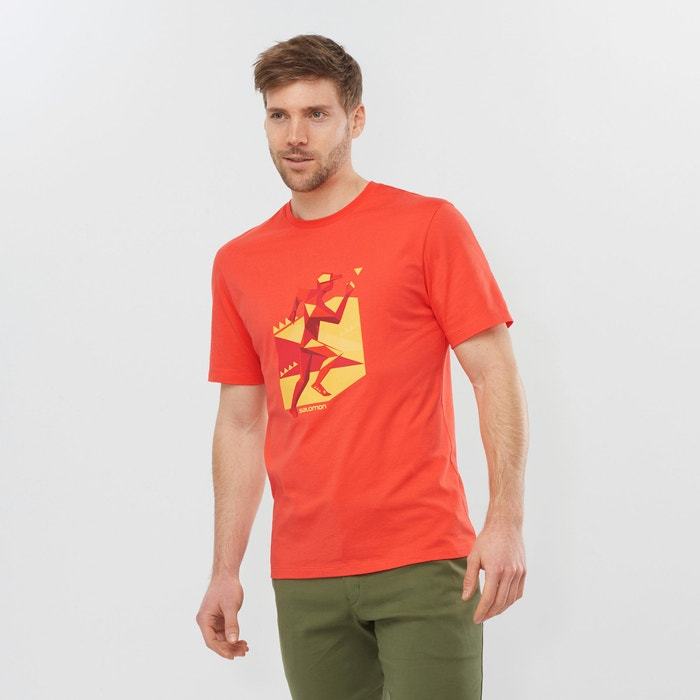 OUTLIFE GRAPHIC GEO RUNNER SS TEE M - SALOMON