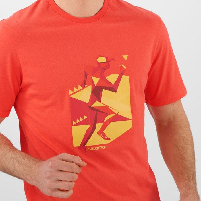 OUTLIFE GRAPHIC GEO RUNNER SS TEE M - SALOMON