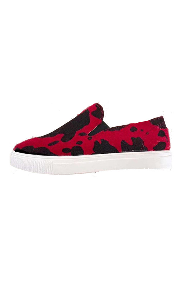 Color Blocking Suede Flat Slip On Shoes Unishe Wholesale