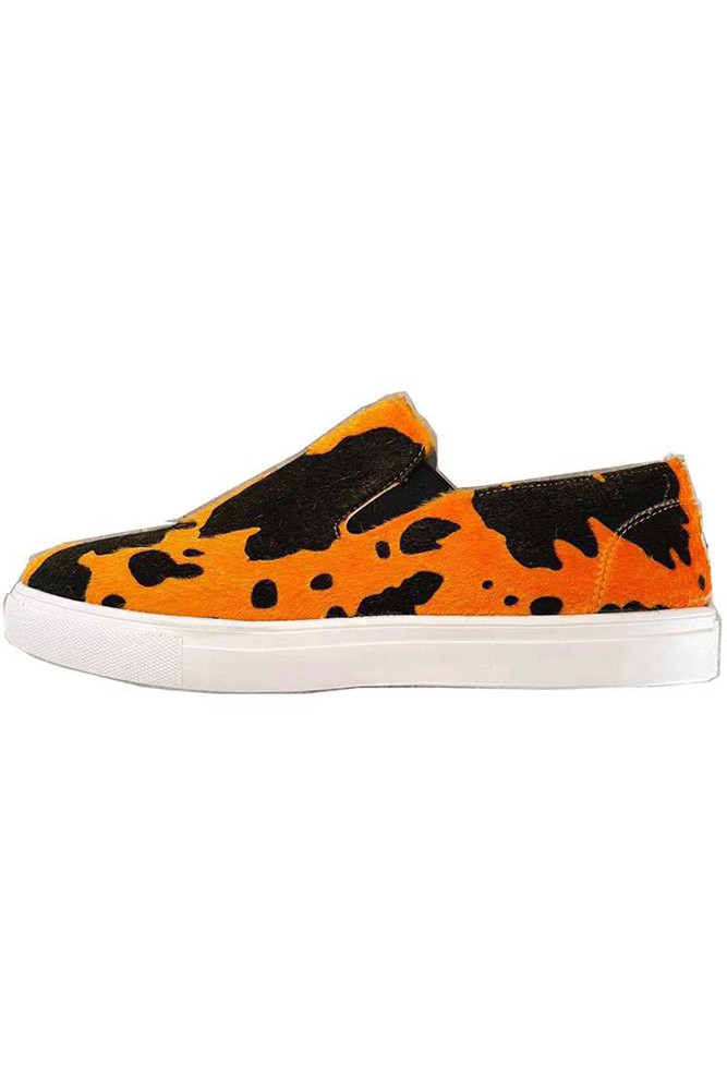 Color Blocking Suede Flat Slip On Shoes Unishe Wholesale