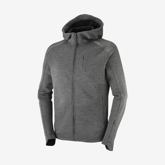 OUTLIFE TECH LS FZ MID HOODIE M - SALOMON