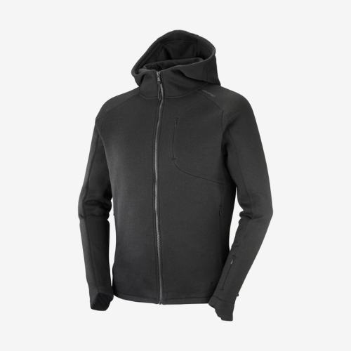 OUTLIFE TECH LS FZ MID HOODIE M - SALOMON
