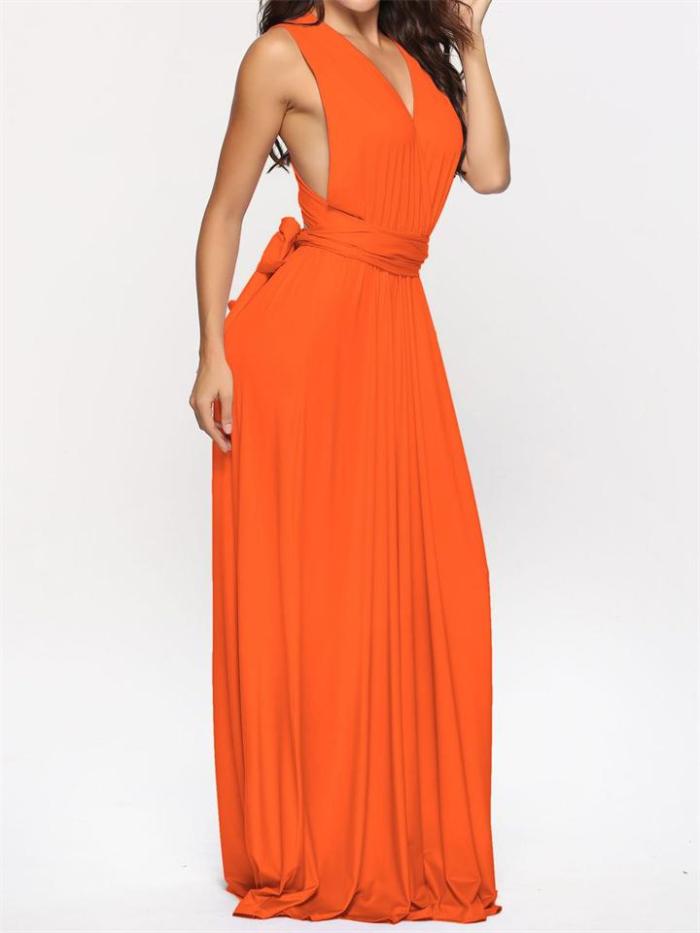 Sexy Charming Backless Wear Multiple Ways Evening Dress