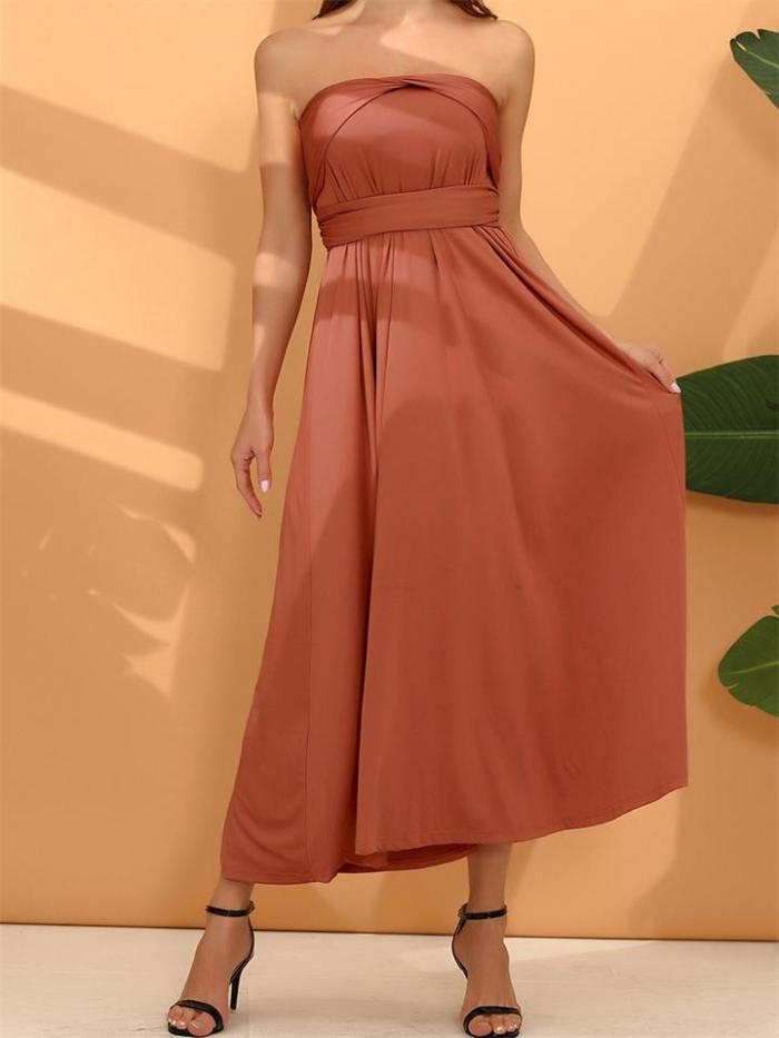 Sexy Charming Backless Wear Multiple Ways Evening Dress