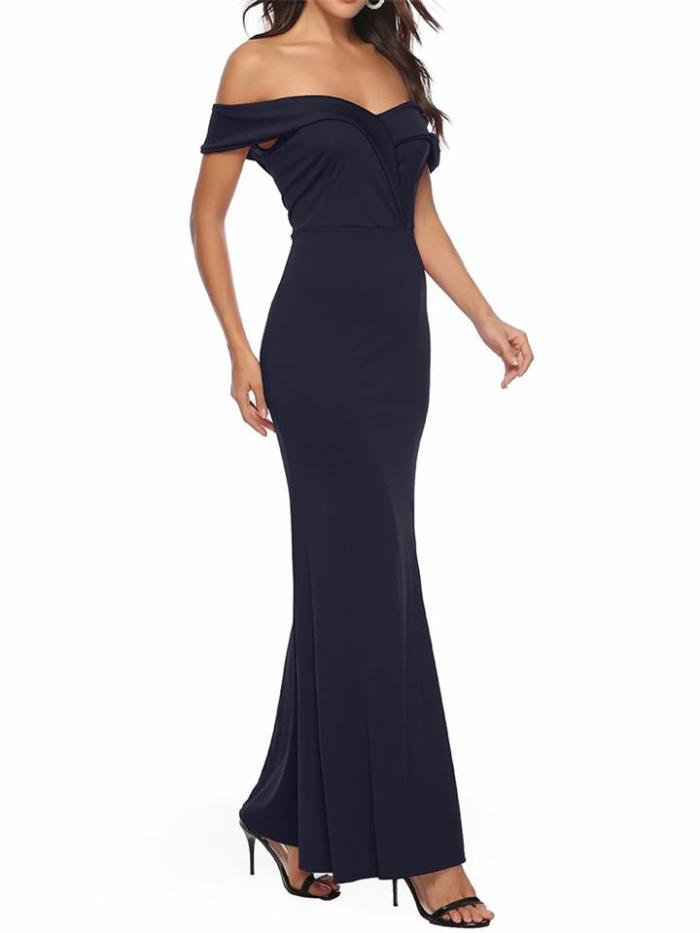 Decent Sweetheart Neck Sleeveless Slit Hem Bodycon Banquet Evening Dress