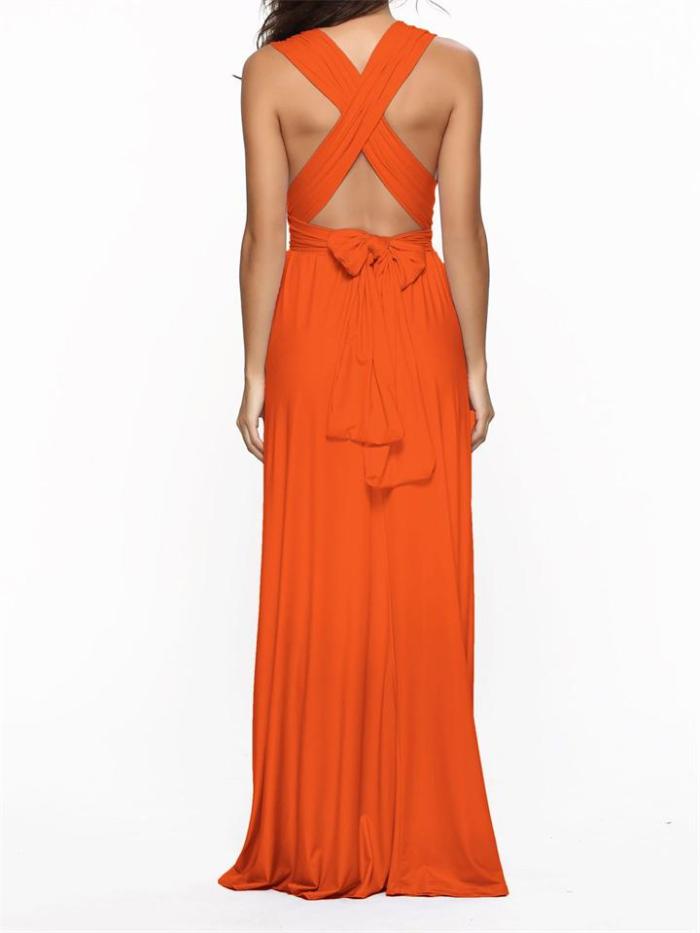 Sexy Charming Backless Wear Multiple Ways Evening Dress