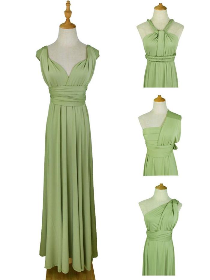 Sexy Charming Backless Wear Multiple Ways Evening Dress