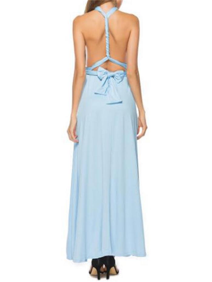 Sexy Charming Backless Wear Multiple Ways Evening Dress
