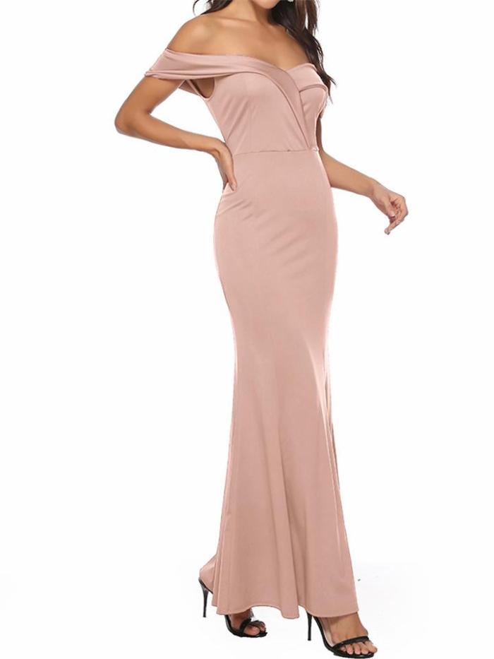 Decent Sweetheart Neck Sleeveless Slit Hem Bodycon Banquet Evening Dress