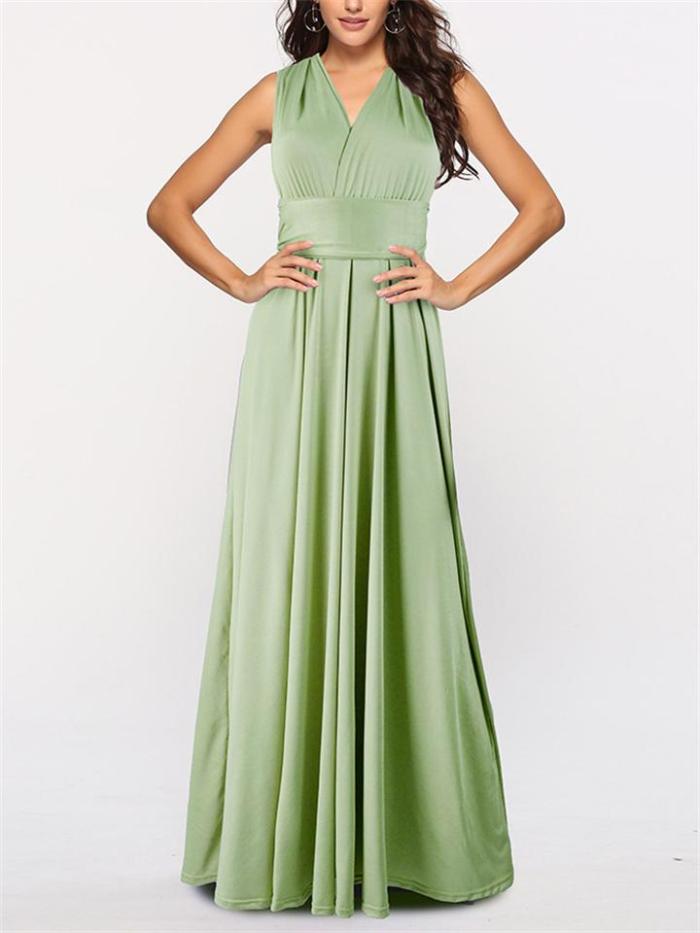 Sexy Charming Backless Wear Multiple Ways Evening Dress