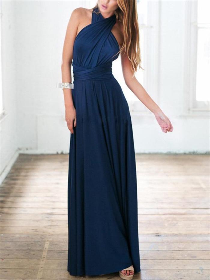 Sexy Charming Backless Wear Multiple Ways Evening Dress