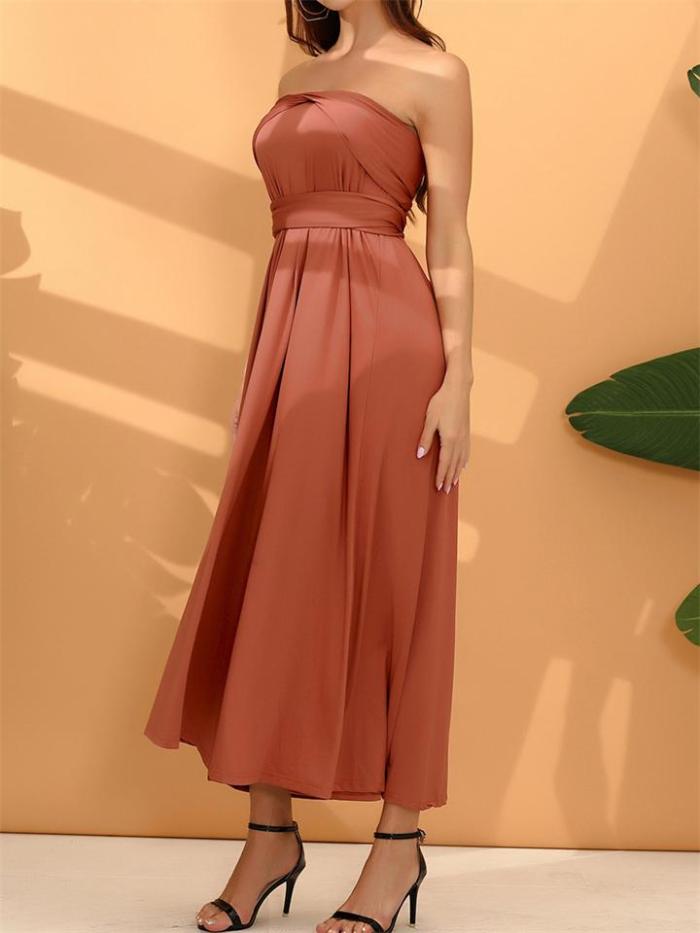 Sexy Charming Backless Wear Multiple Ways Evening Dress
