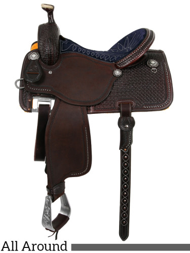 13.5 to 17 Martin Saddlery High Plains Midnight Blue All-Around Saddle 14-C2