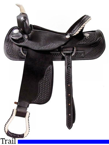 16 17 Dakota Black Trail Saddle 350