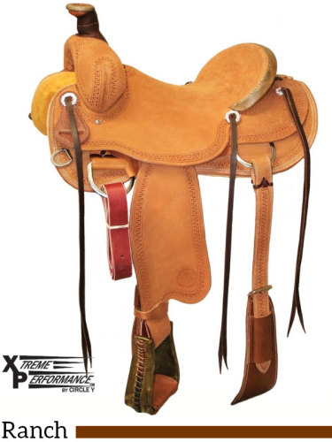 15 to 17 Circle Y XP Oakdale Ranch Saddle 1118 w/Free Pad