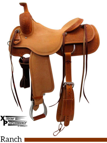 15 to 17 Circle Y Xtreme Performance Dodge Cowhorse Ranch Sorter Saddle 1389 w/Free Pad