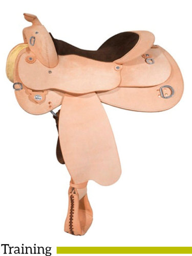 14.5 to 17 Circle Y Roughout Training Saddle 1439 w/Free Pad