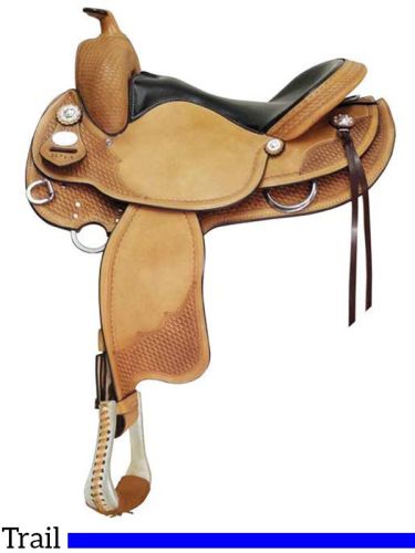 15 to 17 Crates Lightweight Round Skirt Trail Saddle 2171