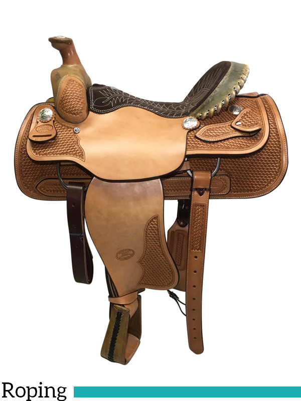 15 to 17 Billy Cook Dally Team Roper Saddle 9111
