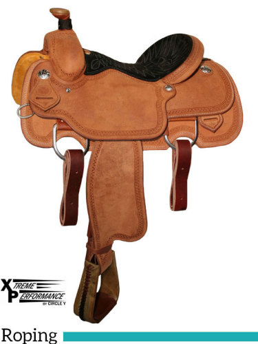 14 to 16 Circle Y Xtreme Performance UC Calf Roper Saddle 1253 w/Free Pad