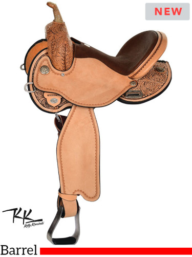 Circle Y Kelly Kaminski Swift Flex2 Barrel Racer Saddle 1522 w/Free Pad