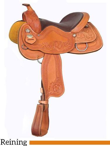 15.5 to 16 Crates Hand-Tooled Ladies Reining Saddle 4517