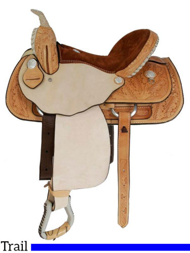 15 to 17 Dakota Light Oil Pleasure Trail Saddle 355