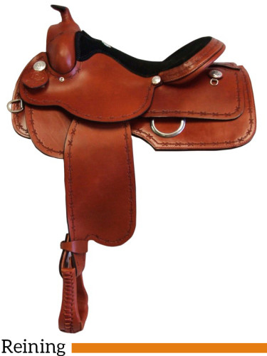 15 16 17 South Bend Saddle Co Reining Saddle 880 Barbed Wire