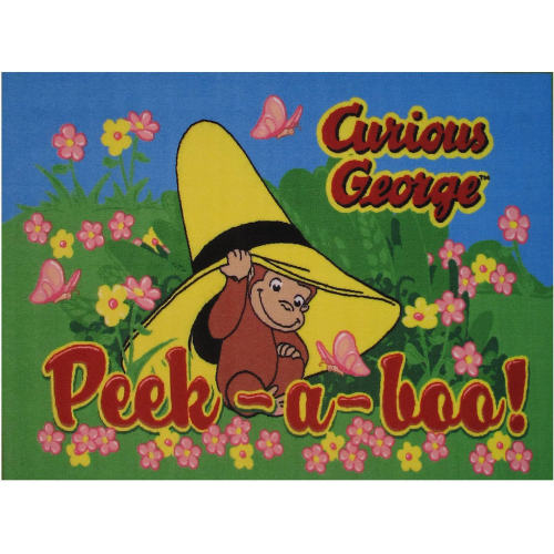 BBB23289787 Fun Rugs Curious George Peek-A-Boo 51 inch x 78 inch Rug