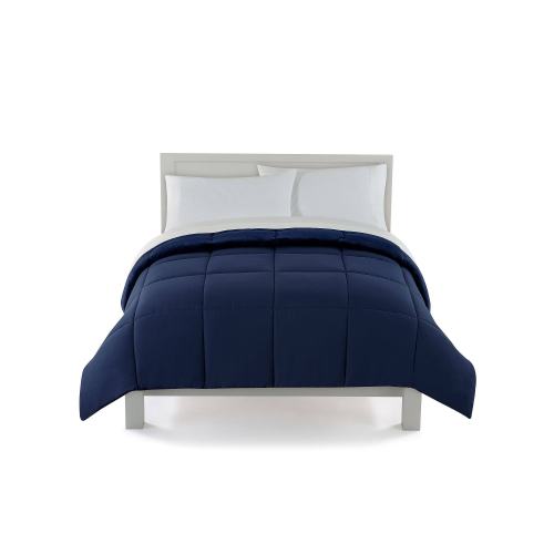 BBB20567443 The Big One Plush Reversible Comforter, Blue, King