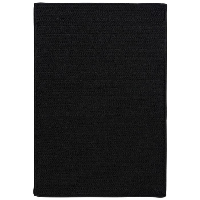 BBB20053064 Colonial Mills H031r036x060s Simply Home Solid Black 3 ft x 5 ft Rug