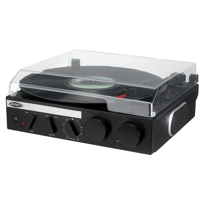 BBB26728674 Jensen Jta-230r 3-Speed Stereo Turntable with Built-in Speakers and Encoding to Computer