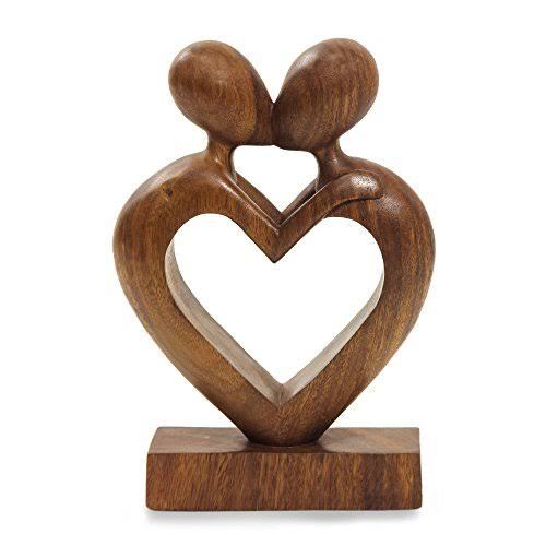 BBB24016829 NOVICA Love Flows Wood Figurine