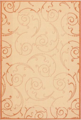BBB24286554 Safavieh Courtyard Natural/Terra 9 ft. x 12 ft. Indoor/Outdoor Area Rug