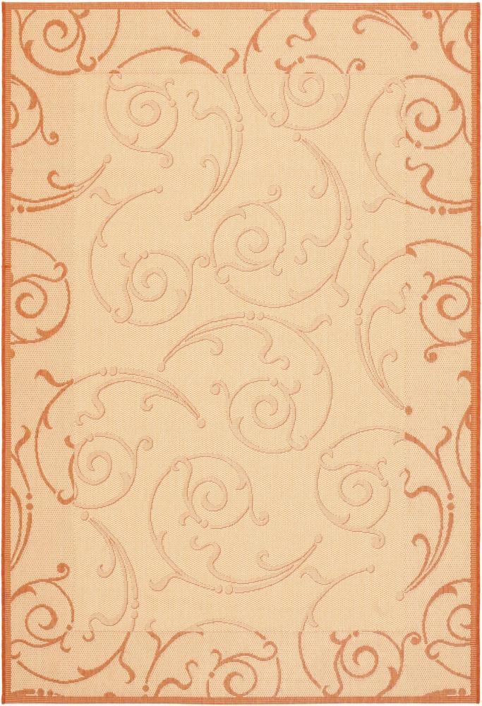 BBB24286554 Safavieh Courtyard Natural/Terra 9 ft. x 12 ft. Indoor/Outdoor Area Rug