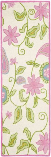BBB16212598 Safavieh Kids Ivory/Pink 2 ft. 3 in. x 7 ft. Runner Rug