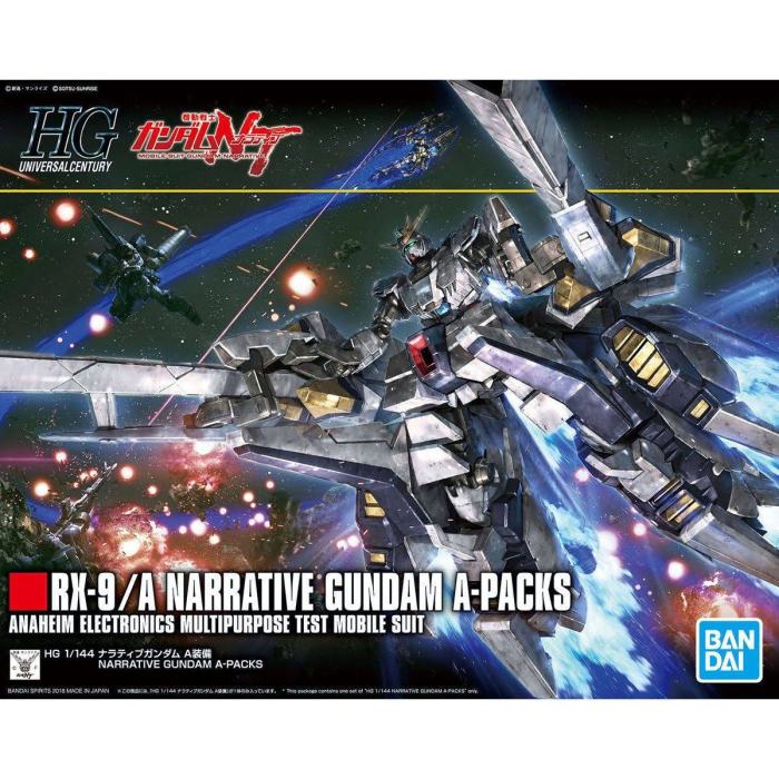 BBB27981845 Bandai Hobby Gundam NT Narrative Gundam A-Packs HG 1/144 Model Kit