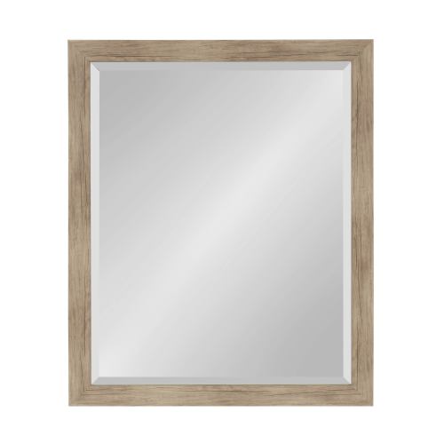 BBB24819206 DesignOvation Beatrice Framed Wall Mirror, 25x31, Rustic Brown