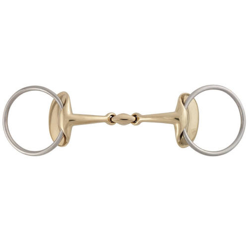 BBB27780123 Stubben Golden Wings Double Broken Snaffle Bit