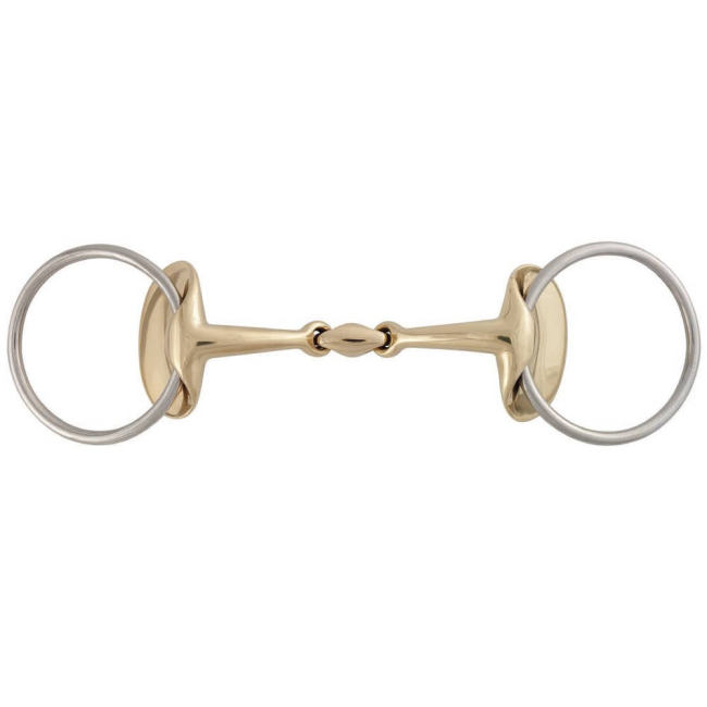 BBB27780123 Stubben Golden Wings Double Broken Snaffle Bit