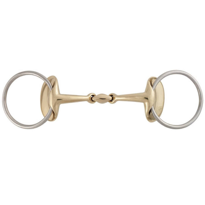 BBB27780123 Stubben Golden Wings Double Broken Snaffle Bit