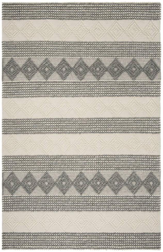 BBB25020019 Safavieh Natura Rug NAT105 Grey / Ivory, 4' x 6'