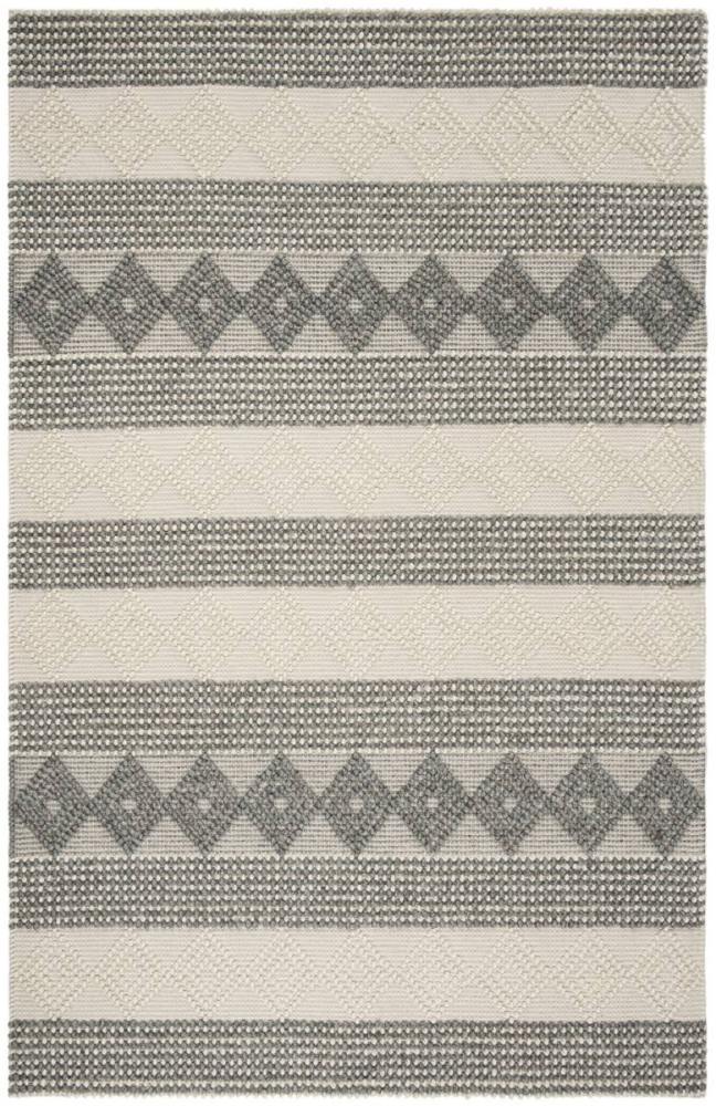 BBB25020019 Safavieh Natura Rug NAT105 Grey / Ivory, 4' x 6'