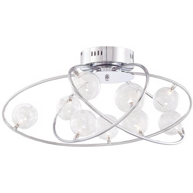 BBB24935402 Possini Euro New Orbit 23 3/4inch Wide Chrome Ceiling Light