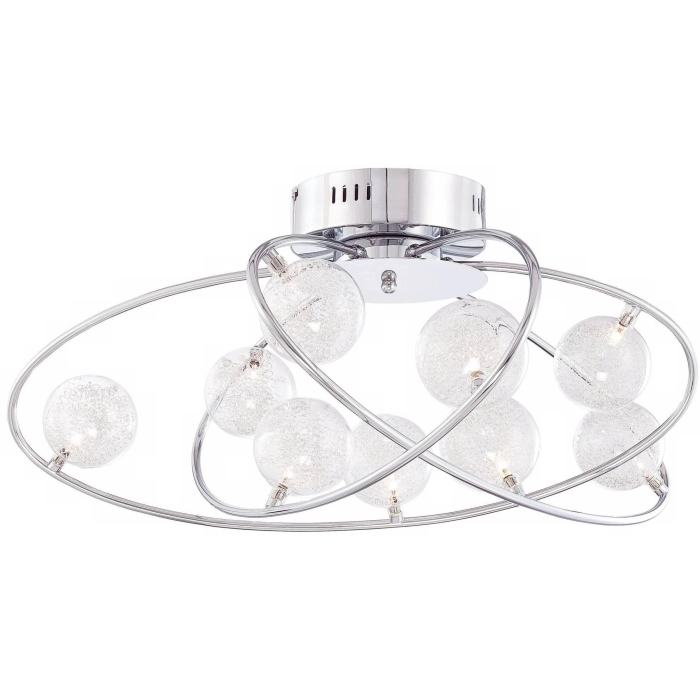 BBB24935402 Possini Euro New Orbit 23 3/4inch Wide Chrome Ceiling Light